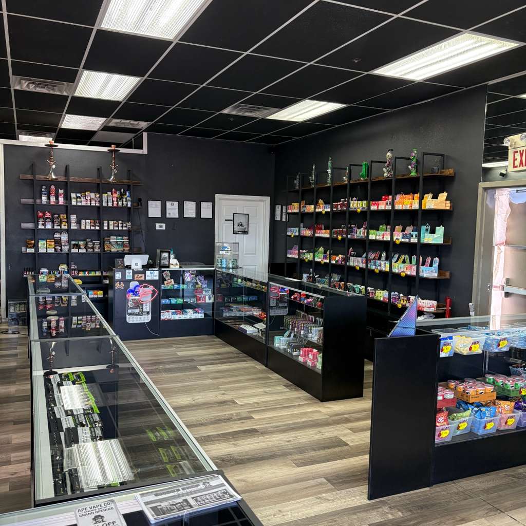 Clean and organized interior of Ape Vape in Las Vegas.